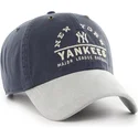 cepice-zaoblena-namornicka-modra-nastavitelny-clean-up-windham-suede-vintage-new-york-yankees-mlb-47-brand