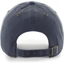 marineblaue-und-graue-verstellbare-gebogene-kappe-clean-up-windham-suede-vintage-der-new-york-yankees-mlb-von-47-brand