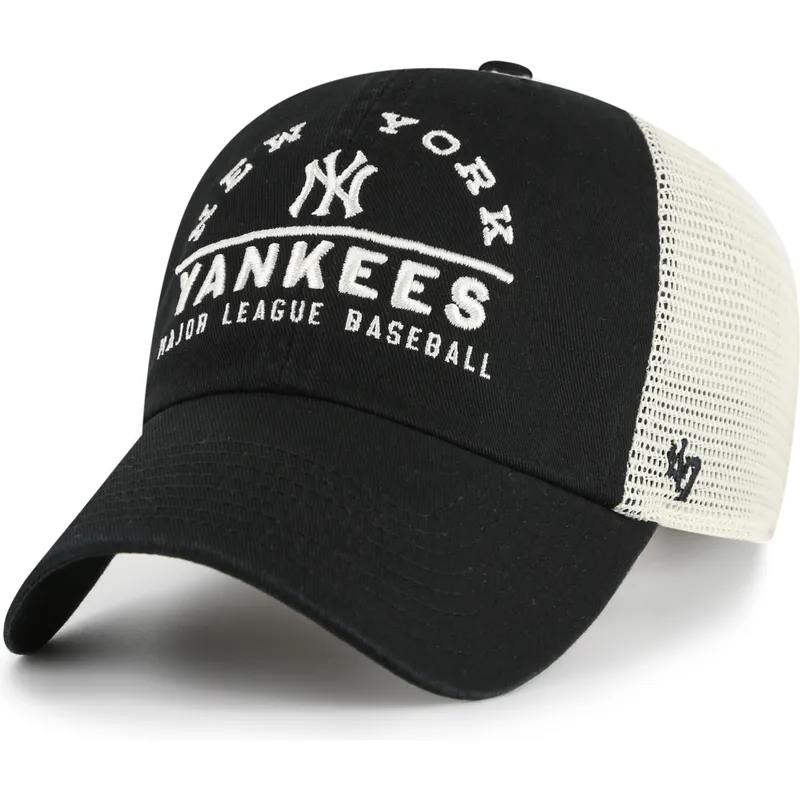 cepice-zaoblena-cerna-snapback-clean-up-windham-mesh-new-york-yankees-mlb-47-brand