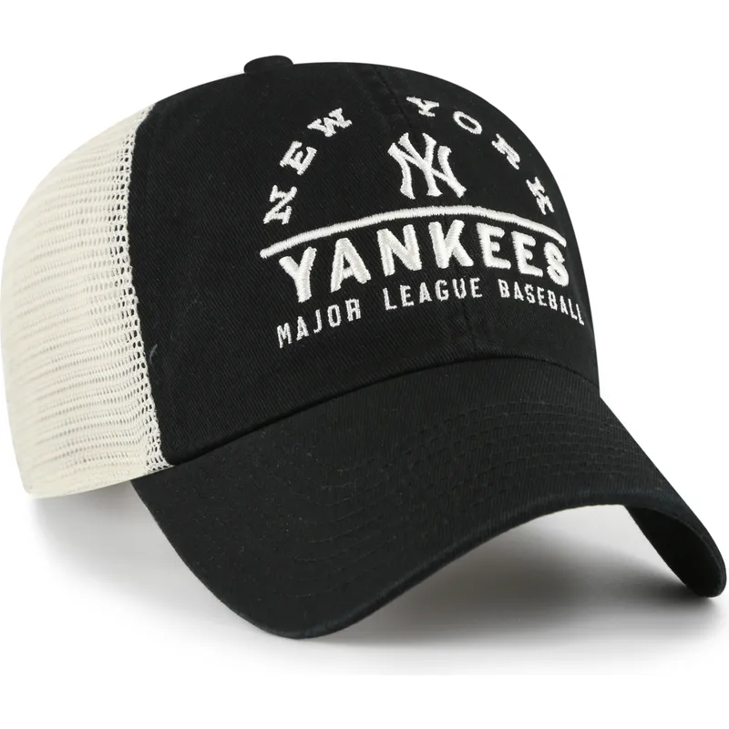 schwarze-trucker-kappe-clean-up-windham-mesh-der-new-york-yankees-mlb-von-47-brand