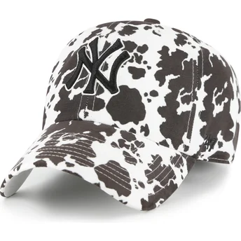 Čepice zaoblená bílá nastavitelný pásek Clean Up Bessie New York Yankees MLB 47 Brand