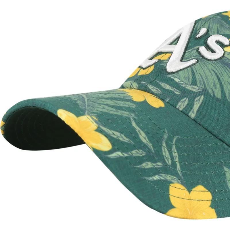 cap-zaoblena-green-adjustable-strap-clean-up-beach-side-oakland-athletics-mlb-47-brand