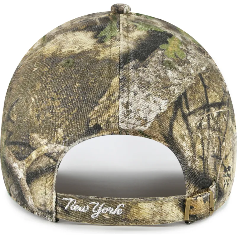 gebogene-kappe-camouflage-verstellbar-clean-up-realtree-von-new-york-yankees-mlb-von-47-brand