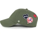 cepice-zaoblena-zelena-nastavitelny-clean-up-badges-new-york-yankees-mlb-47-brand