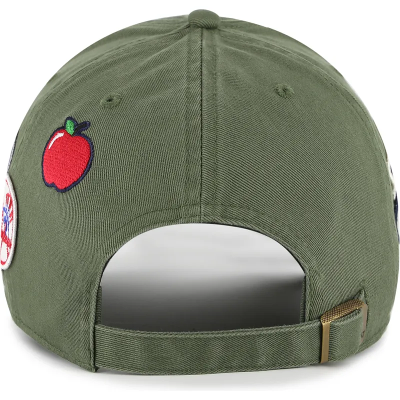 cepice-zaoblena-zelena-nastavitelny-clean-up-badges-new-york-yankees-mlb-47-brand