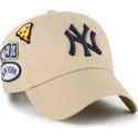 cepice-zaoblena-khaki-nastavitelny-clean-up-badges-new-york-yankees-mlb-47-brand