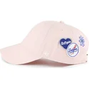 cepice-zaoblena-ruzova-nastavitelny-clean-up-badges-los-angeles-dodgers-mlb-47-brand