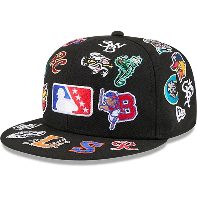 new-era-flat-brim-59fifty-all-over-milb-black-fitted-cap