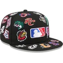 gorra-plana-negra-ajustada-59fifty-all-over-de-milb-de-new-era