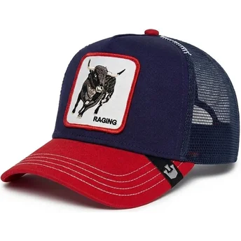 Čepice zaoblená žádné zvíře námořnická modrá snapback toro Raging Bull Fab Farm The Farm de Goorin Bros.