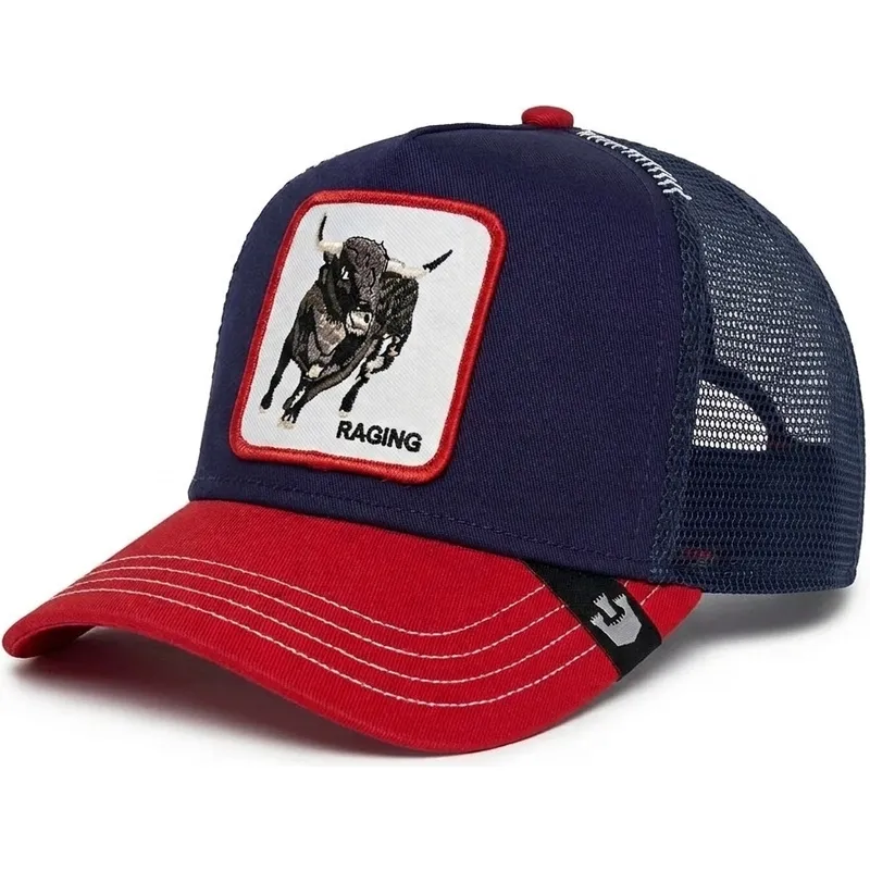 cepice-zaoblena-zadne-zvire-namornicka-modra-snapback-toro-raging-bull-fab-farm-the-farm-de-goorin-bros