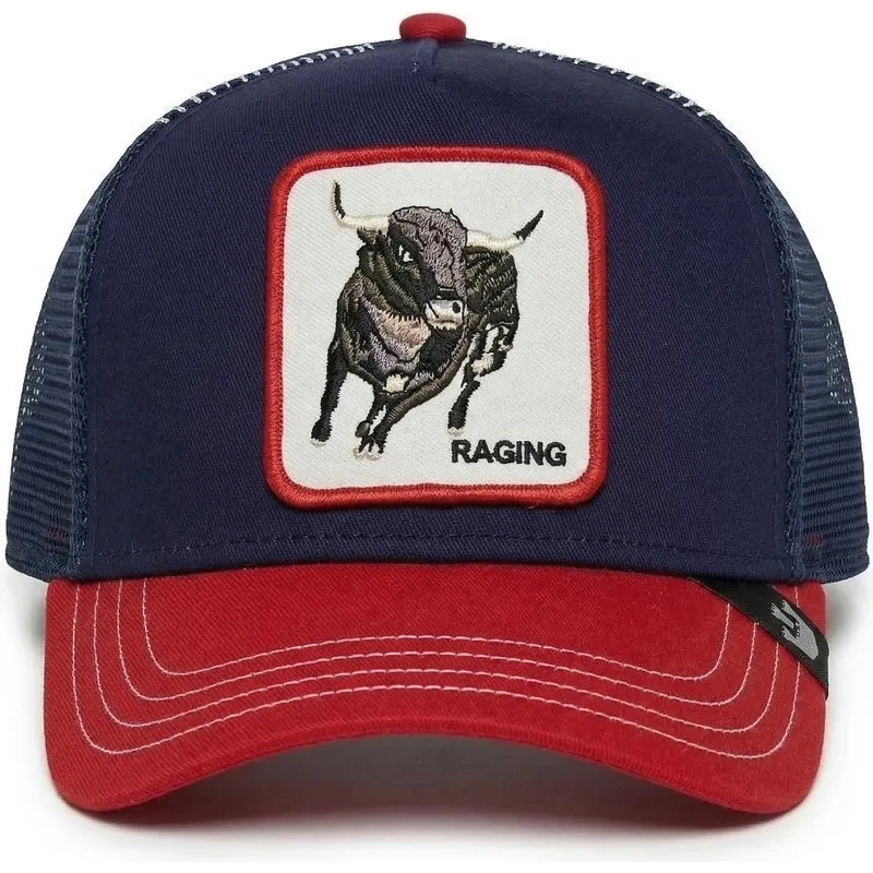 cepice-zaoblena-zadne-zvire-namornicka-modra-snapback-toro-raging-bull-fab-farm-the-farm-de-goorin-bros