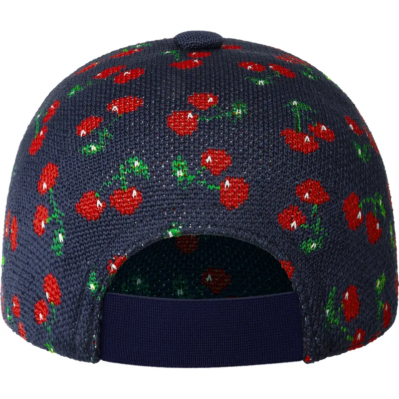 kangol-curved-brim-cherry-spacecap-navy-blue-adjustable-cap