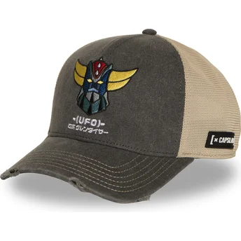 Čepice zaoblená šedá snapback GOL7 GOLB Grendizer Robot Grendizer Capslab