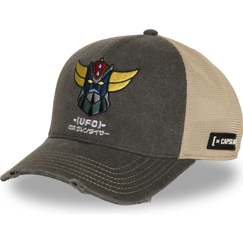 cap-zaoblena-gray-snapback-robot-grendizer-robot-grendizer-capslab