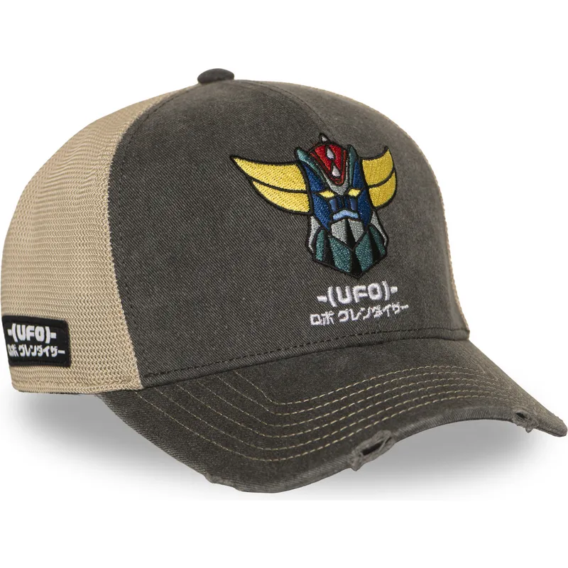 cap-zaoblena-gray-snapback-robot-grendizer-robot-grendizer-capslab