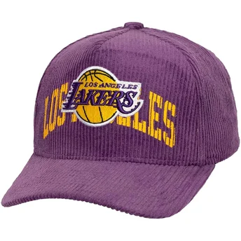 Čepice zaoblená fialová snapback Arch Stamp Pro Los Angeles Lakers NBA Mitchell & Ness