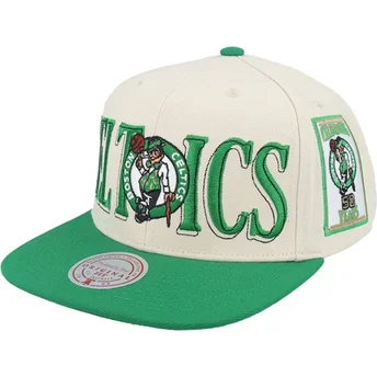 Čepice rovná zelená snapback Across The Board Boston Celtics NBA Mitchell & Ness