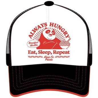 Καπέλο trucker λευκό και μαύρο Po Always Hungry KFP TAKB Kung Fu Panda από Capslab