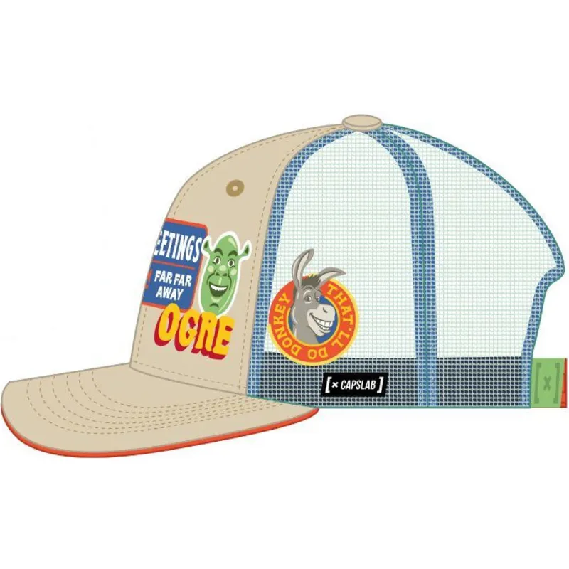 cepice-zaoblena-bezova-snapback-shr1-cpspatcb-shrek-capslab