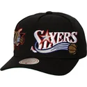 mitchell-ness-curved-brim-busted-pro-philadelphia-76ers-nba-black-snapback-cap