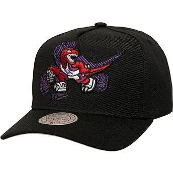 Mitchell & Ness Curved Brim Tilted Pro Toronto Raptors NBA Black Snapback Cap