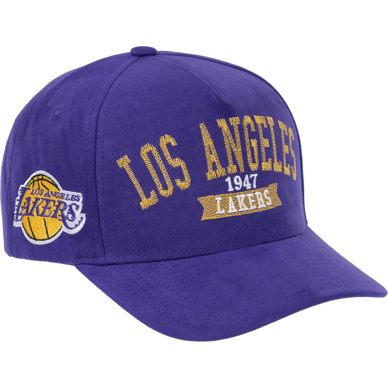 cepice-zaoblena-fialova-snapback-shady-suede-pro-los-angeles-lakers-nba-mitchell-ness