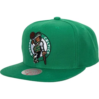 Čepice rovná zelená snapback Team Ground 2.0 Boston Celtics NBA Mitchell & Ness