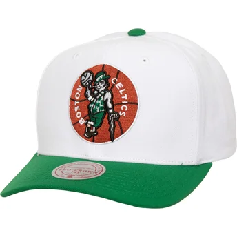 Grüne gebogene Snapback-Kappe Team 2 Tone 2.0 Pro der Boston Celtics NBA von Mitchell & Ness
