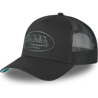 Cap zaoblená black snapback Von Dutch
