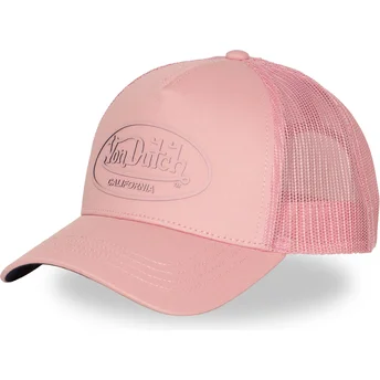 Čepice zaoblená růžová snapback LOG20 Von Dutch