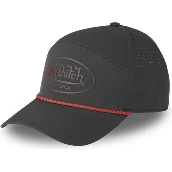 Čepice zaoblená černá snapback CORD14 Von Dutch