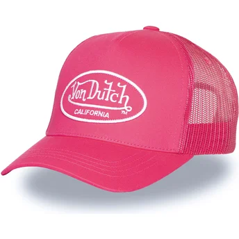 Čepice zaoblená růžová snapback LOF B46 Von Dutch