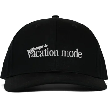 Čepice zaoblená černá snapback Vacation Mode Pica Pica
