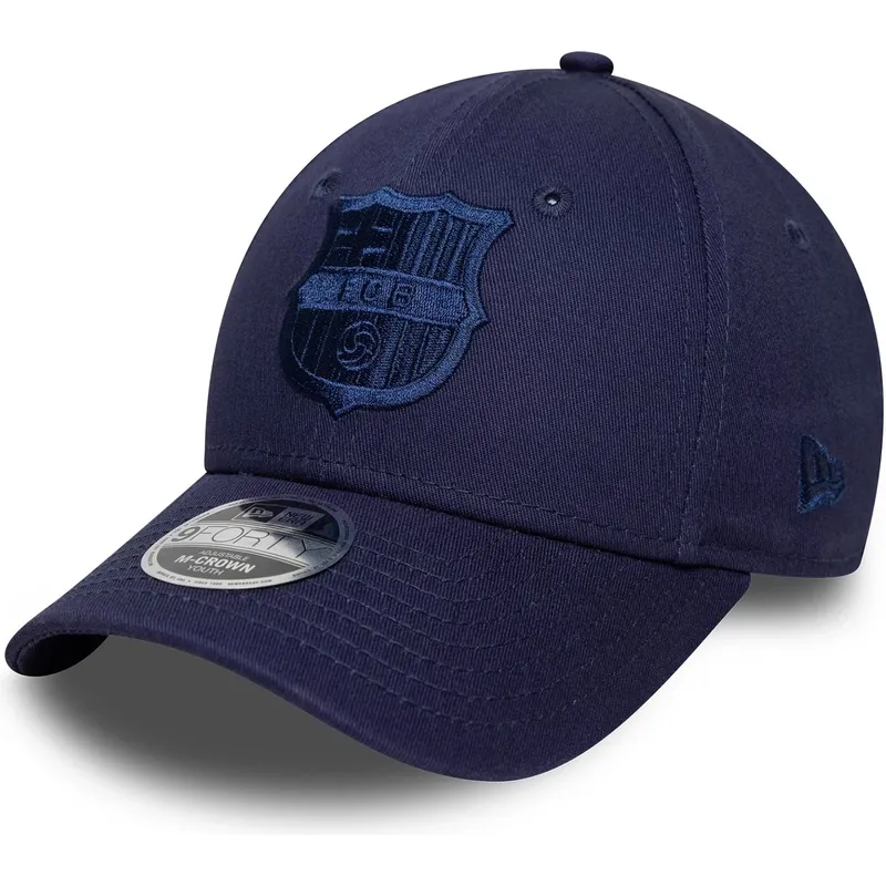gorra-curva-azul-marino-snapback-para-nino-9forty-m-crown-graphic-de-fc-barcelona-laliga-de-new-era