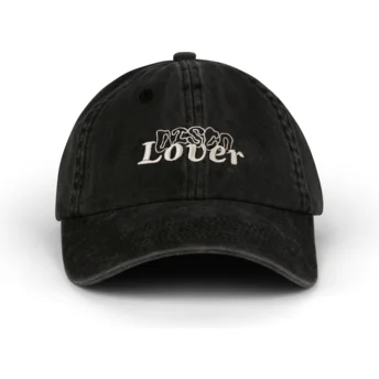 Čepice zaoblená černá nastavitelný Disco Lover Distressed Washed Pica Pica