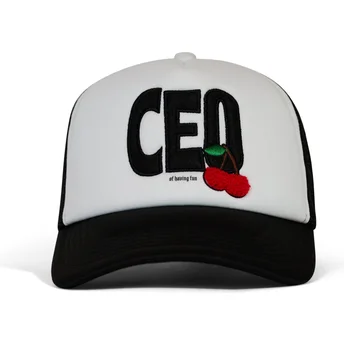 Cap zaoblená black snapback Pica Pica