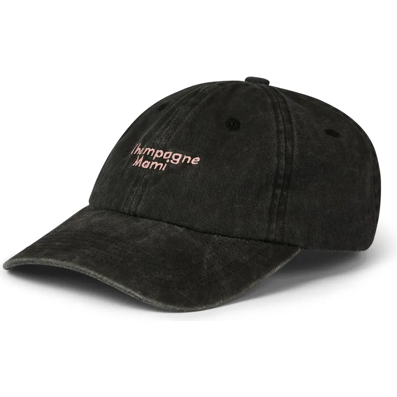 gorra-curva-negra-ajustable-champagne-mami-washed-de-pica-pica