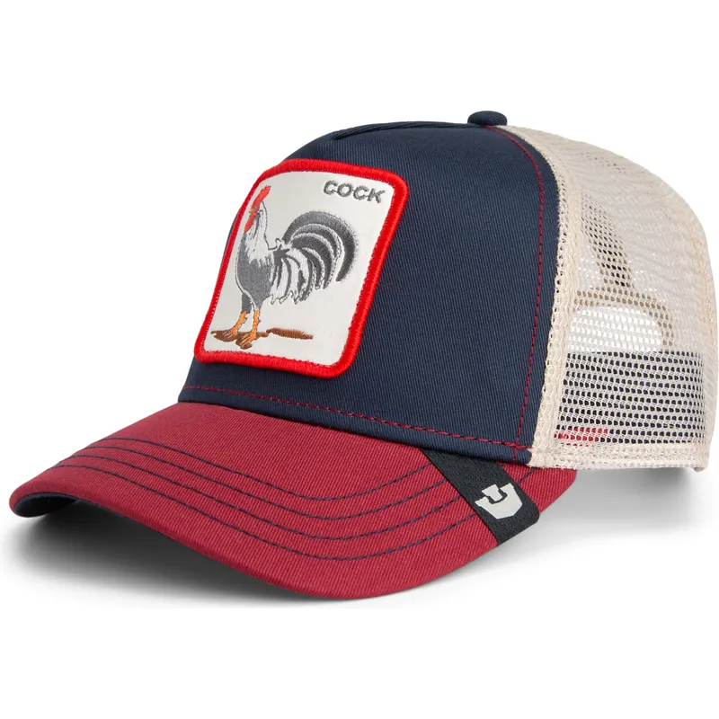 gorra-trucker-azul-marino-gallo-all-american-rooster-de-goorin-bros