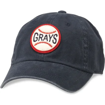 Gorra curva negra ajustable Archive de Homestead Grays MLB de American Needle