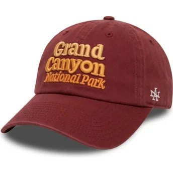 Röd justerbar kurvad keps Ballpark Grand Canyon National Park från American Needle