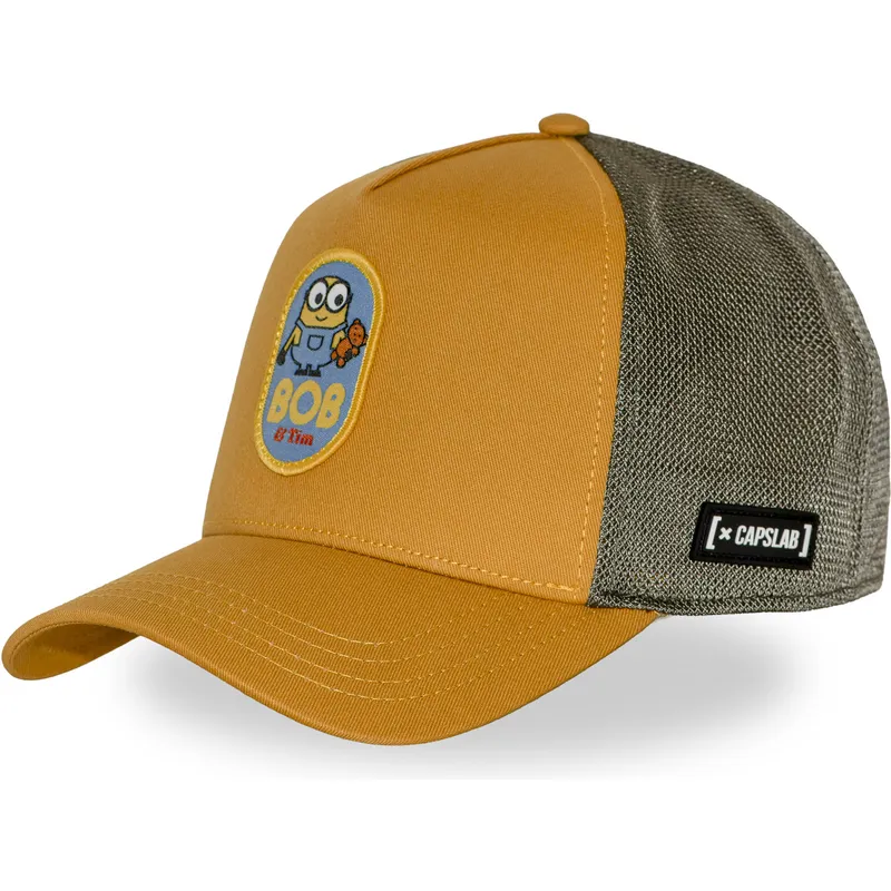 trucker-cap-braun-minion-bob-dm1-tadb-ich-einfach-unverbesserlich-von-capslab