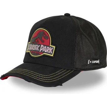 Svart trucker-keps JUR1 LOGB Jurassic Park från Capslab