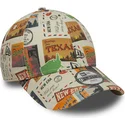 bojd-flerfargad-justerbar-keps-for-barn-9forty-location-all-over-print-fran-new-era