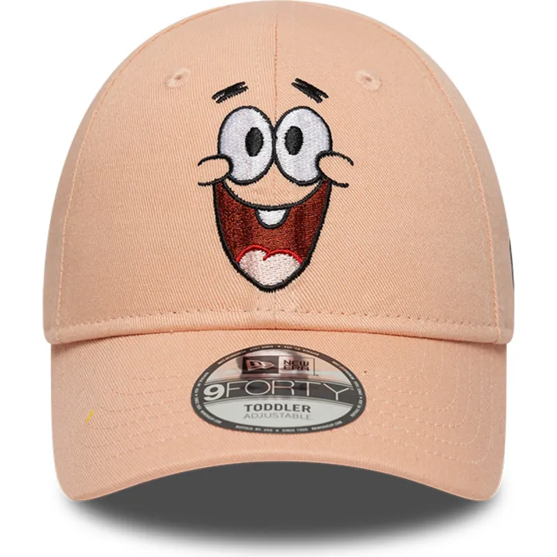cepice-zaoblena-ruzova-nastavitelny-pro-deti-9forty-face-spongebob-a-patrik-hvezda-new-era