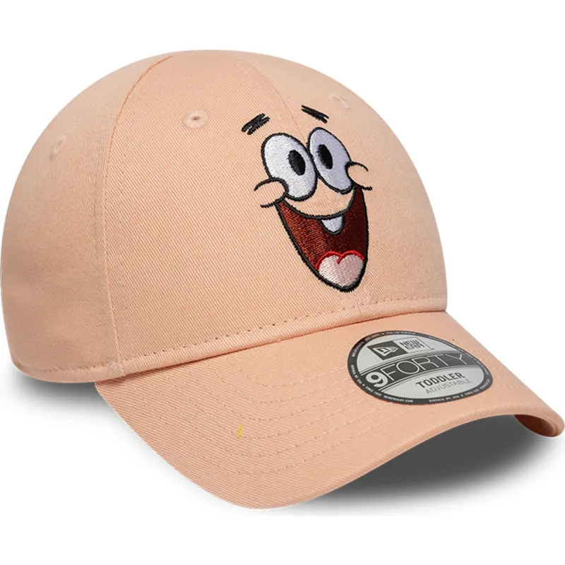cepice-zaoblena-ruzova-nastavitelny-pro-deti-9forty-face-spongebob-a-patrik-hvezda-new-era