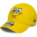 gul-bojd-justerbar-keps-for-barn-9forty-face-bob-svamp-fran-new-era