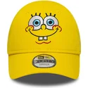 cap-zaoblena-yellow-adjustable-strap-pro-deti-9forty-face-bob-esponja-new-era