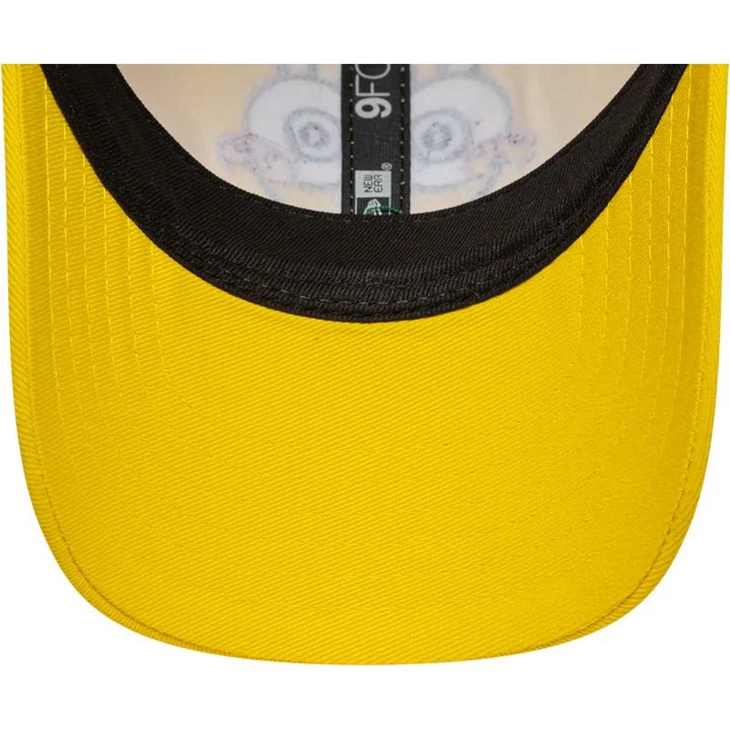 gul-bojd-justerbar-keps-for-barn-9forty-face-bob-svamp-fran-new-era