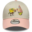 cepice-zaoblena-vicebarevna-snapback-pro-deti-9forty-spongebob-a-patrik-hvezda-new-era